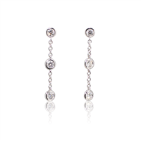 Orecchini Mirco Visconti Donna in Oro bianco Diamante 0.38 Ct Z494/30 - Z494/30